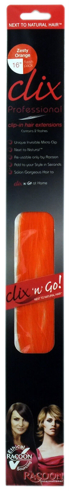Racoon International Professional Clix N Go Clip in Hair Extensions 16” Length