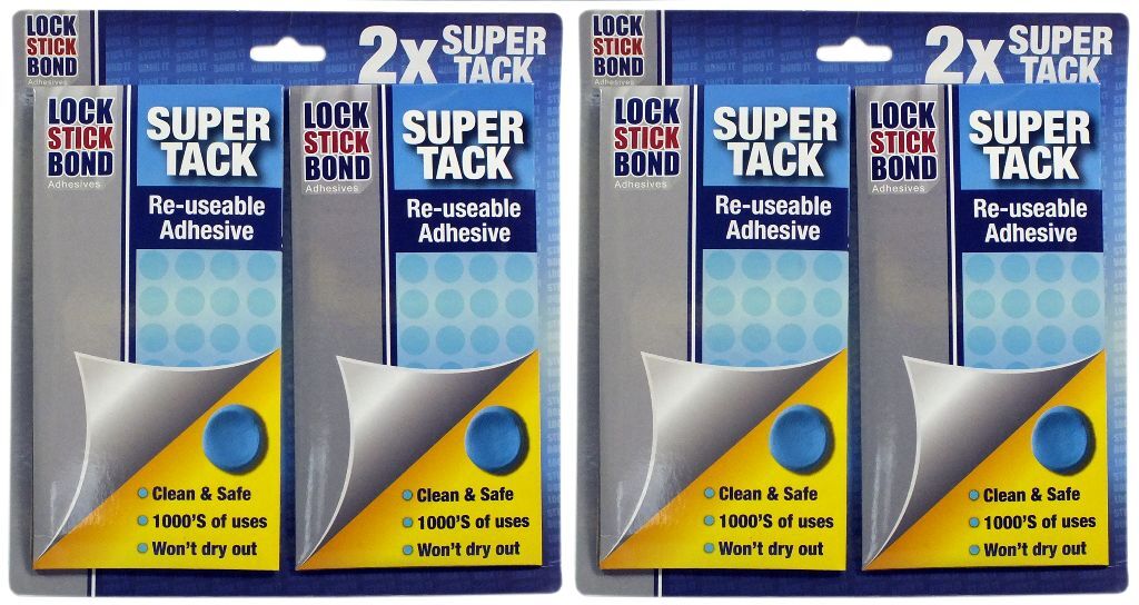 Lock Stick Bond Super Tack Adhesive/Blue Tack Re-useable 75g
