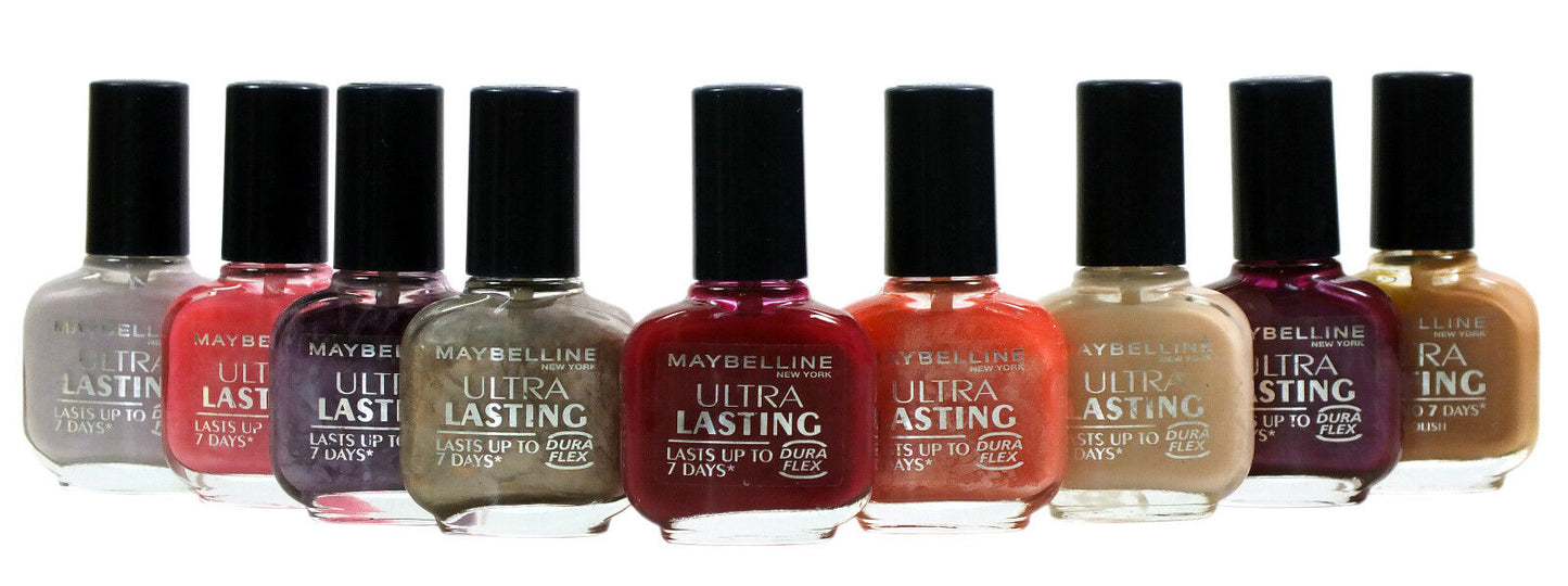 Maybelline Nail Polish Ultra Lasting Varnish 9 Shades 12 ml