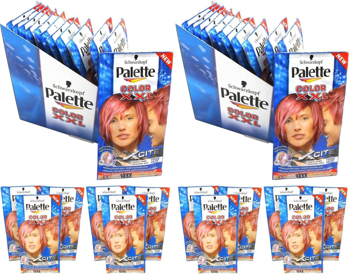 36x Schwarzkopf Palette Color XXL Xcite 25ml - Hair Colour (Guaranteed Quality)