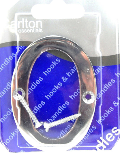 Solid Polished Brass & Chrome Door Numbers and Letter For House, Flat, Apartment