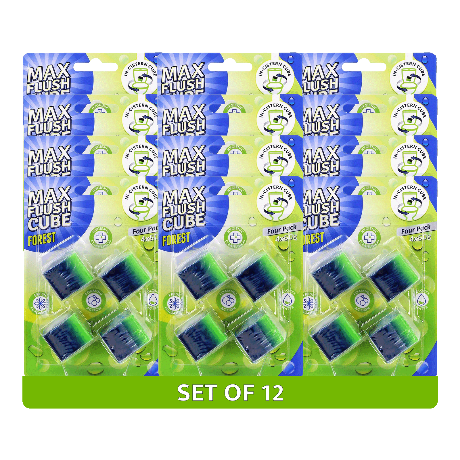 12x Max Flush InCistern Cube 4 Pack  4x50g
