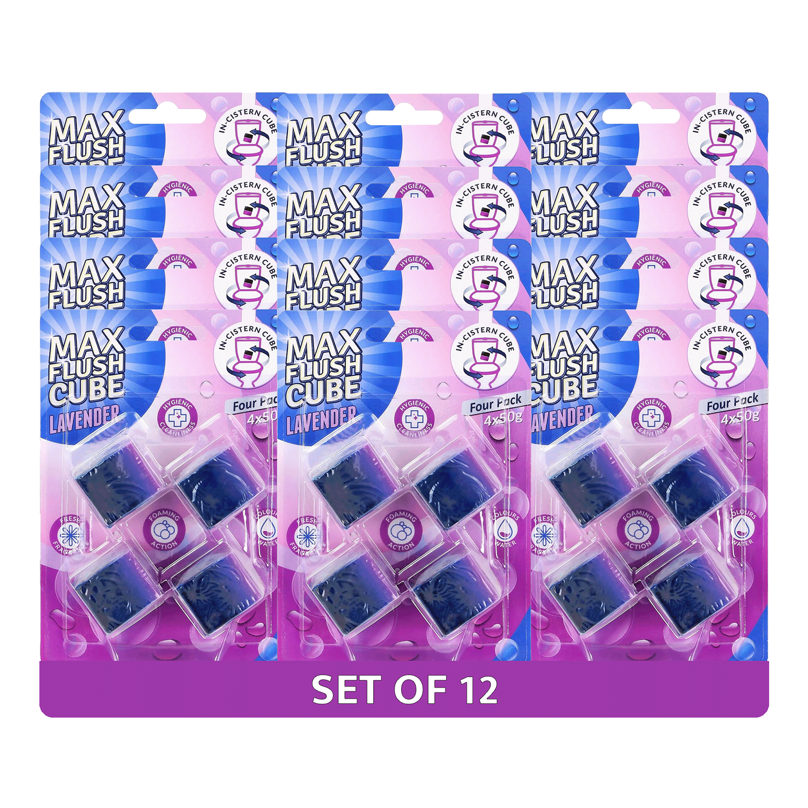 12x Max Flush InCistern Cube 4 Pack  4x50g