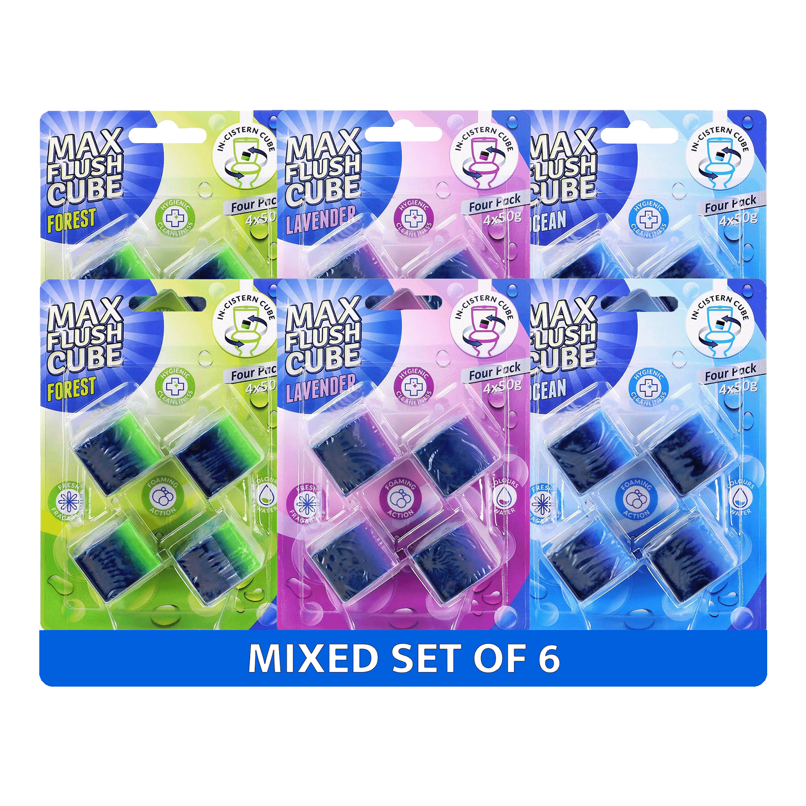 6x Max Flush InCistern Cube 4 Pack  4x50g