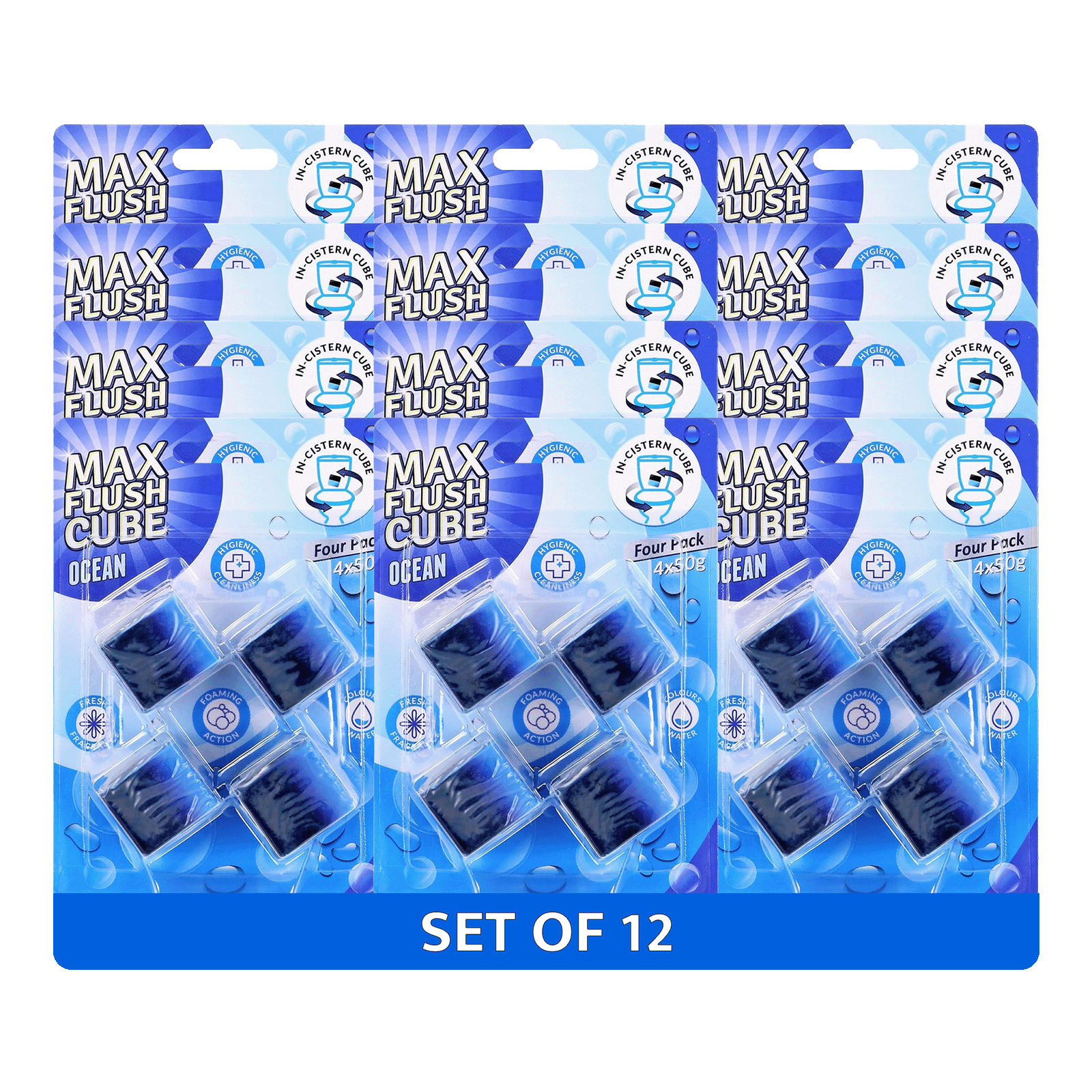 12x Max Flush InCistern Cube 4 Pack  4x50g