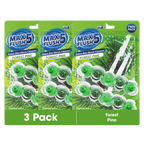 3x Max Flush 5 Toilet Rim Block Cleaner Twin Pack (3 x 2 = 6 x 45g Rim Blocks)