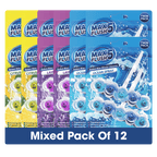 12x Max Flush 5 Toilet Rim Block Cleaner Twin Pack (12 x 2 = 24 x45g Rim Blocks)