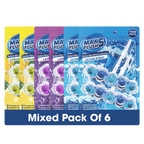6x Max Flush 5 Toilet Rim Block Cleaner Twin Pack (6 x 2 = 12 x 45g Rim Blocks)