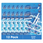 12x Max Flush 5 Toilet Rim Block Cleaner Twin Pack (12 x 2 = 24 x45g Rim Blocks)