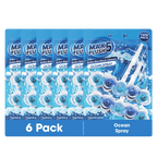 6x Max Flush 5 Toilet Rim Block Cleaner Twin Pack (6 x 2 = 12 x 45g Rim Blocks)