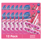 12x Max Flush 5 Toilet Rim Block Cleaner Twin Pack (12 x 2 = 24 x45g Rim Blocks)