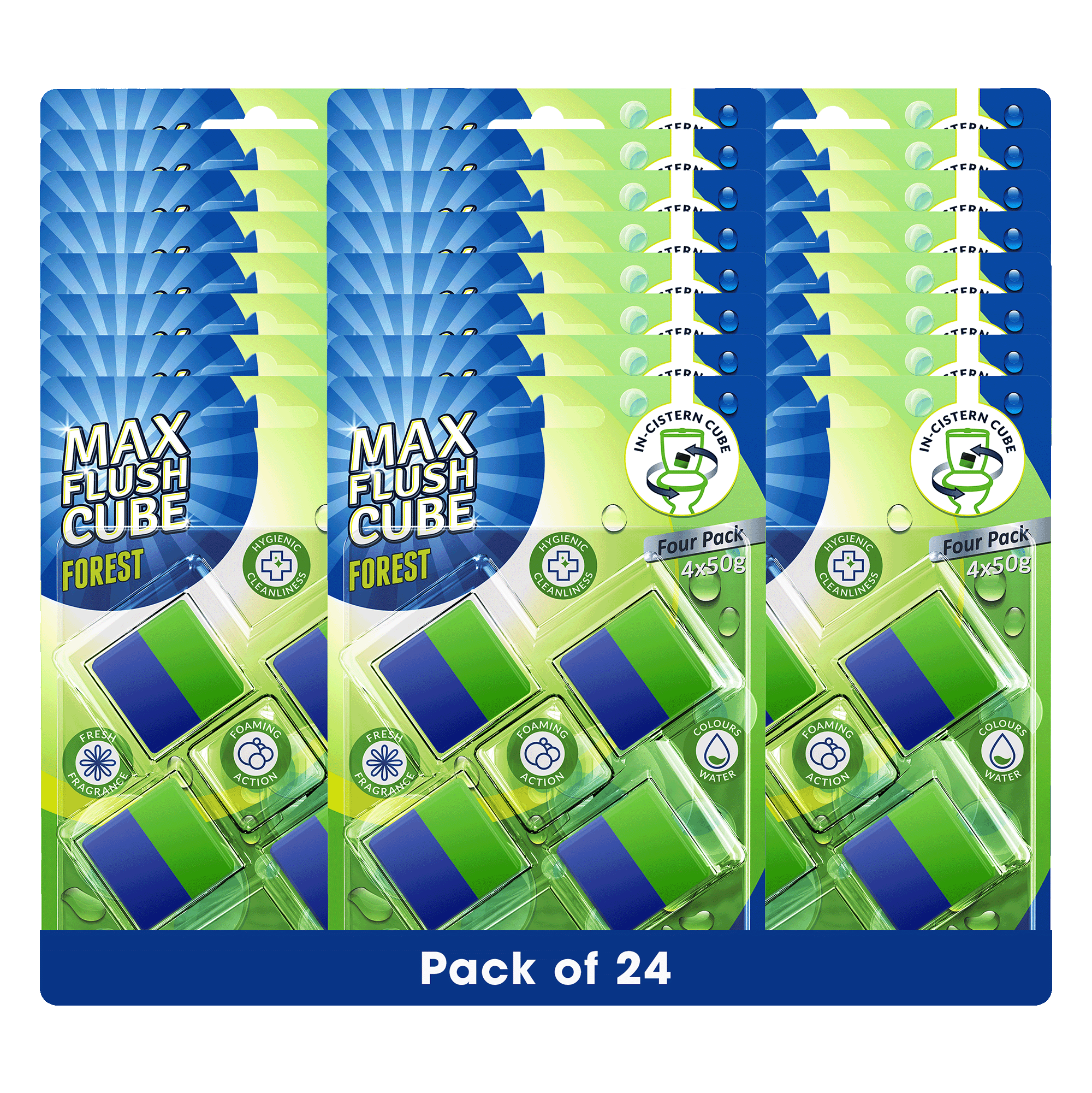 24x Max Flush InCistern Cube 4 Pack  4x50g