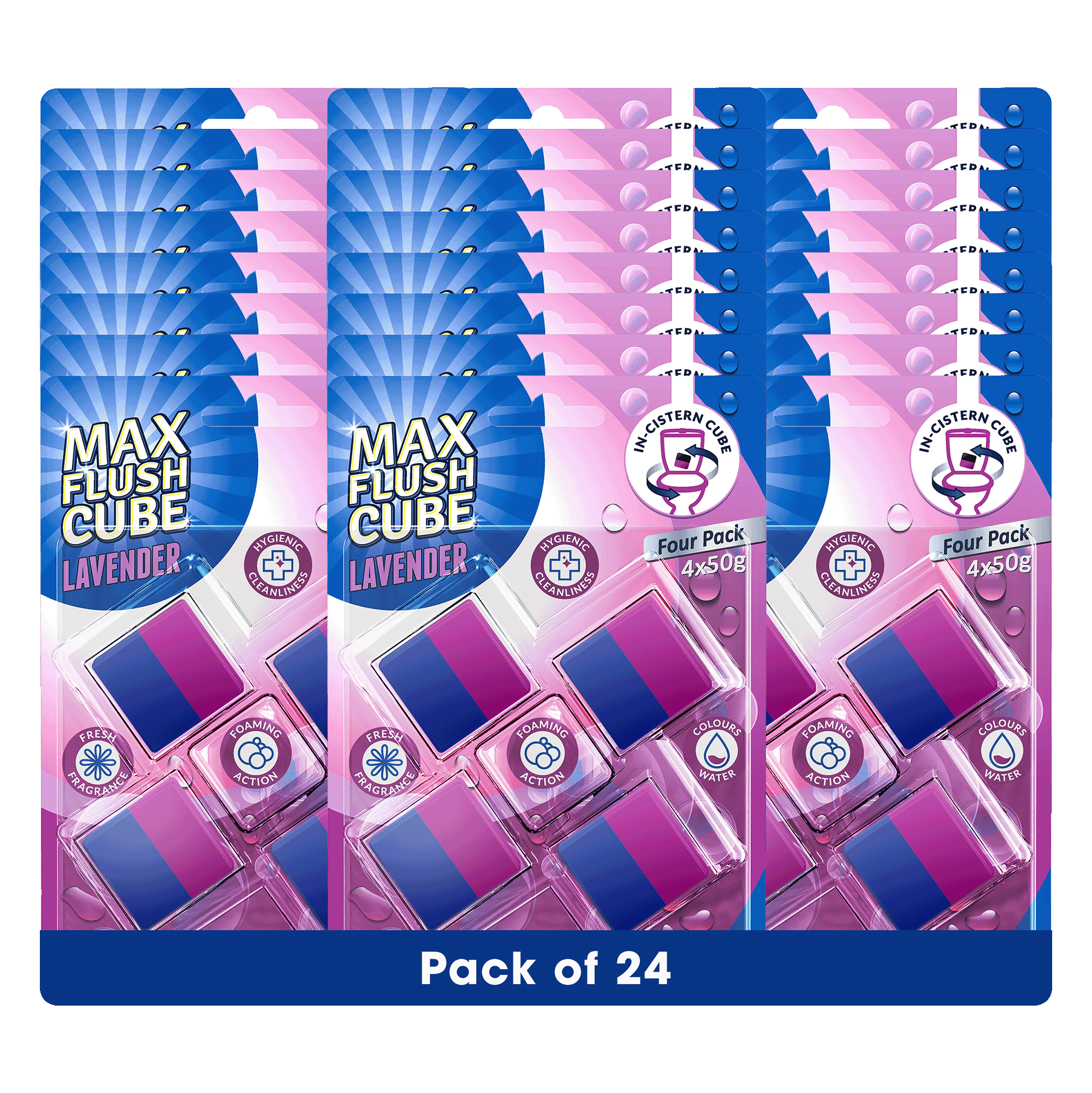 24x Max Flush InCistern Cube 4 Pack  4x50g