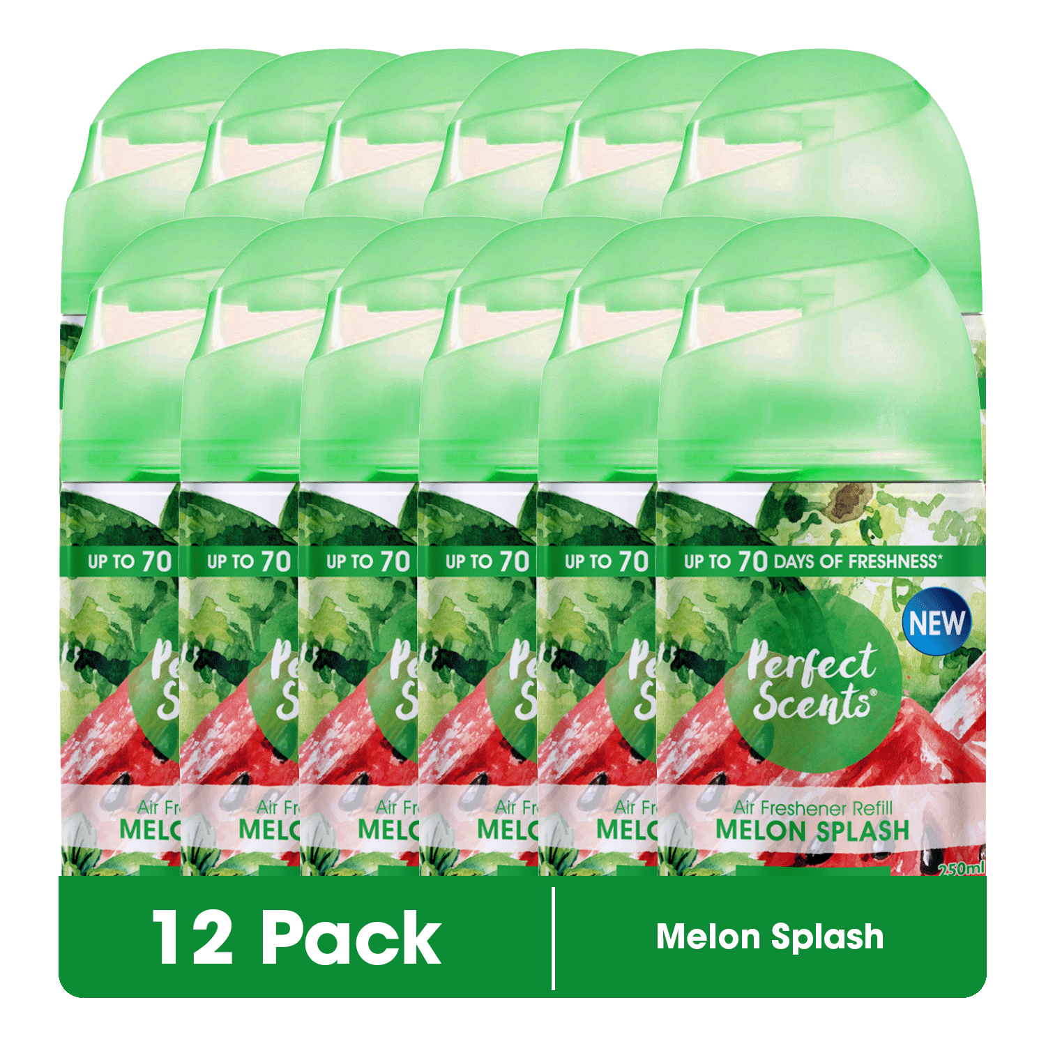 12x Perfect Scents Air Freshener Automatic Spray Refills 250ml