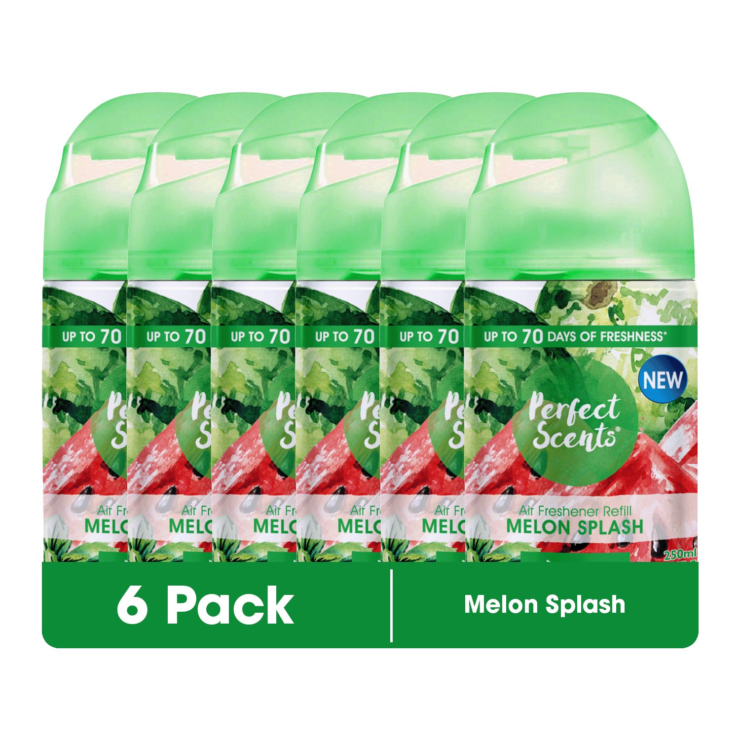 6x Perfect Scents Air Freshener Automatic Spray Refills 250ml