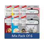 Yankee Candle Charming Scents Car Air Freshener Charms, Pack of 6, Long Lasting Fragrance