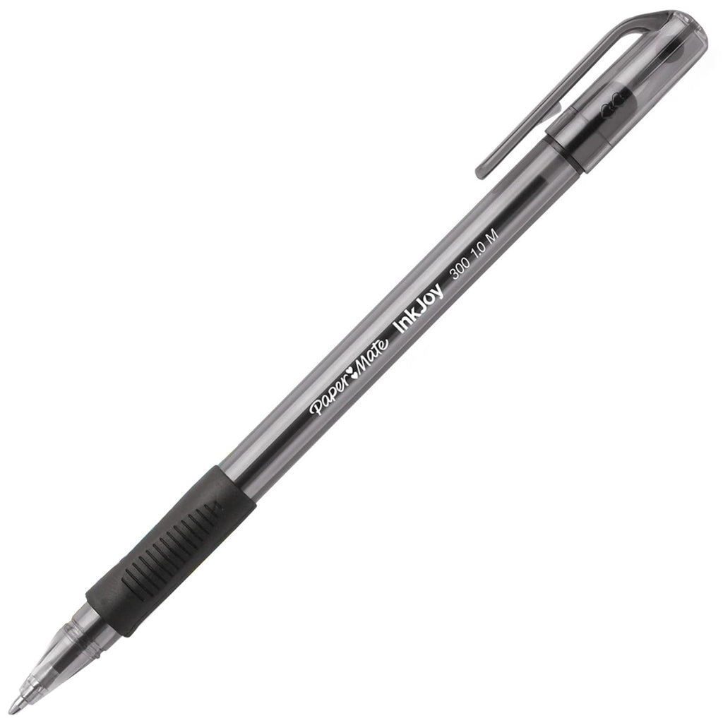 PaperMate 300ST 1mm Medium Capped Ball Point Pens x12 - Black