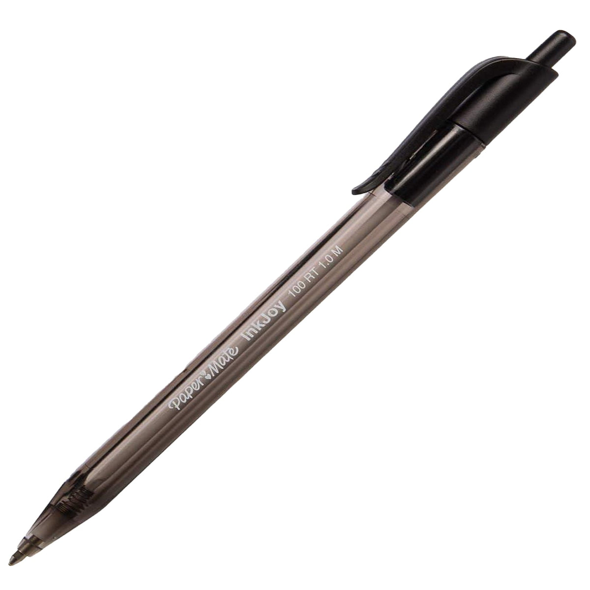 PaperMate 100RT 1.0M Retractable Pens (Pack of 12) - Black