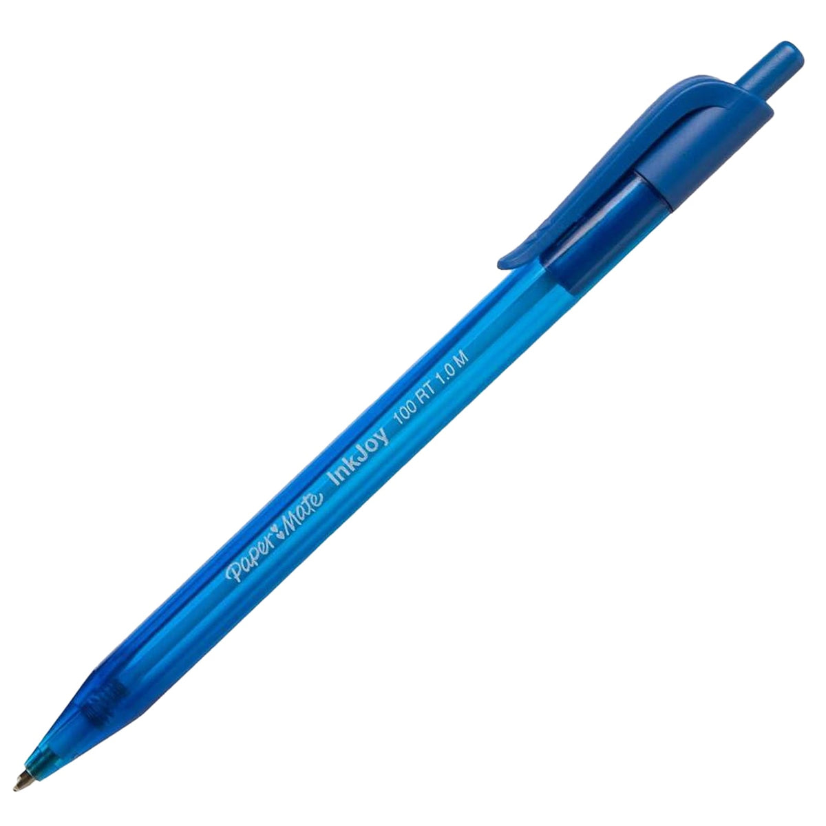 Papermate 100RT 1.0M Retractable Pens x12 - Blue