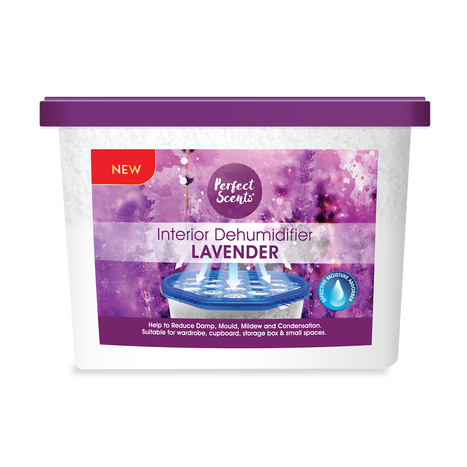 24x Perfect Scents Dehumidifier Home Interior Damp Mould Moisture Mildew 500ml