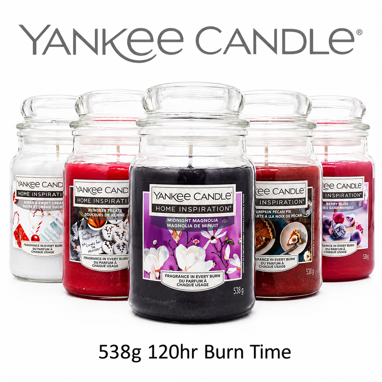 Yankee Candle Home Inspiration *Holiday* Large Glass Jar 538g 120hr  Burn Time