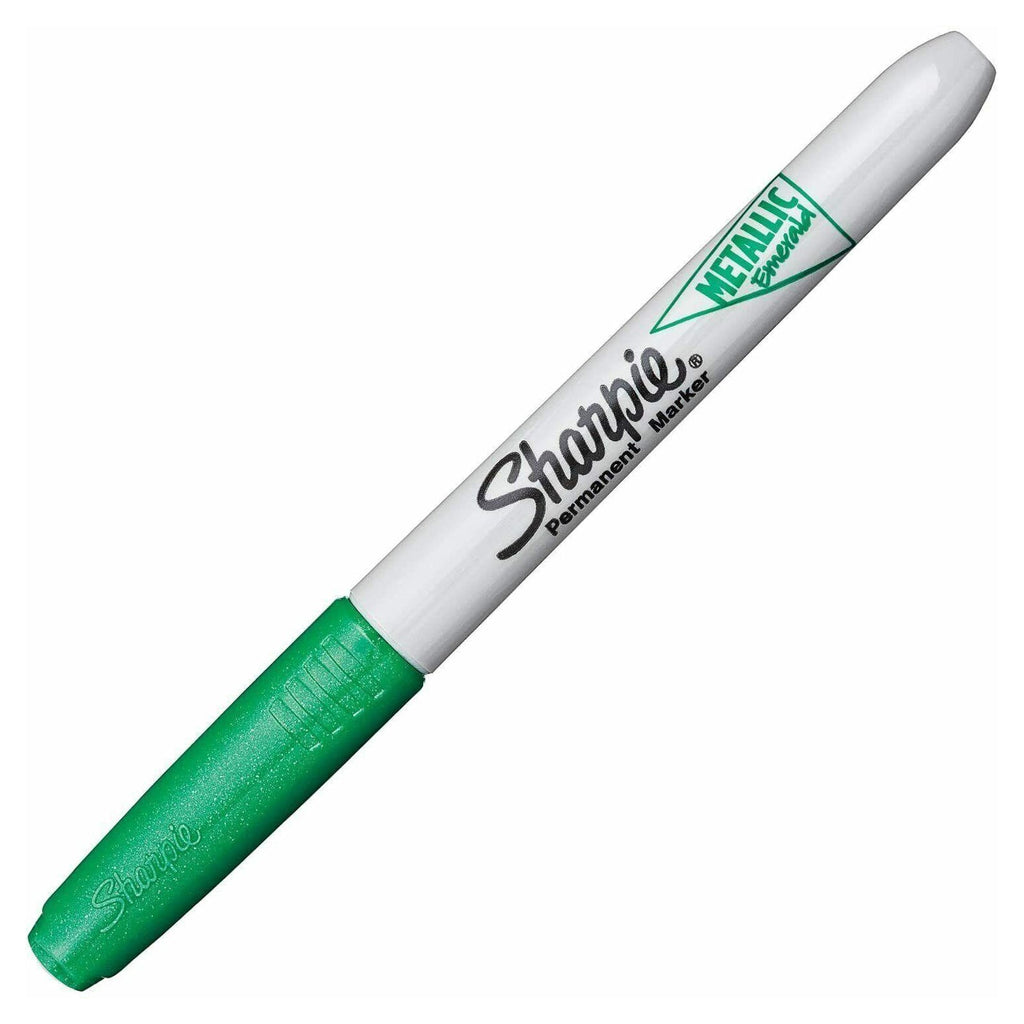 Sharpie Fine Permanent Marker Metallic Emerald (Green) (6 Pack)