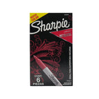 Sharpie Fine Permanent Marker Metallic Ruby (Red) (6 Pack)