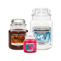 Yankee Candle  Seasonal Scent Set – 538g/411g/104g Jars for the Holidays