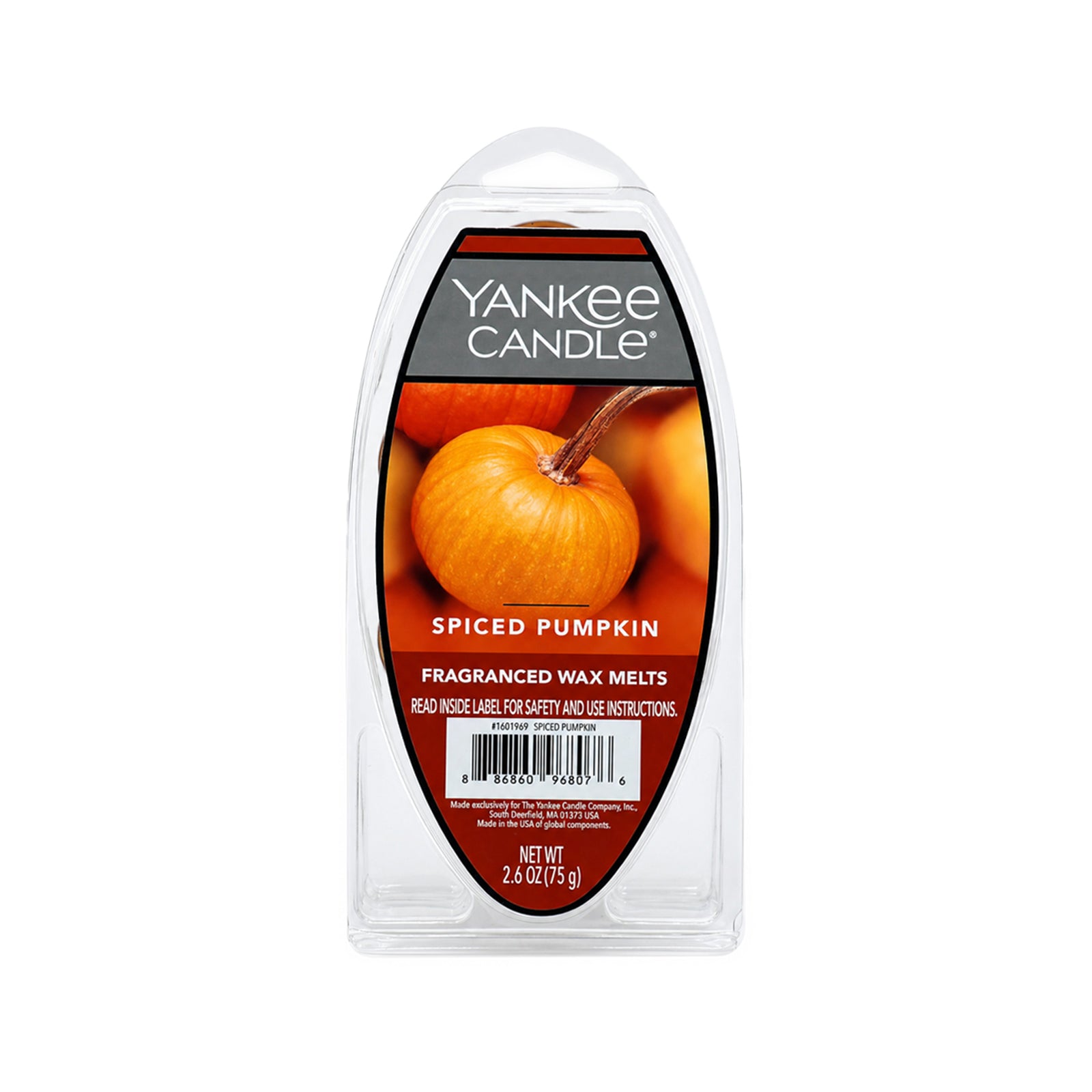 Yankee Candle Wax Melts Tarts 75g  6 Cubes  Spiced Pumpkin