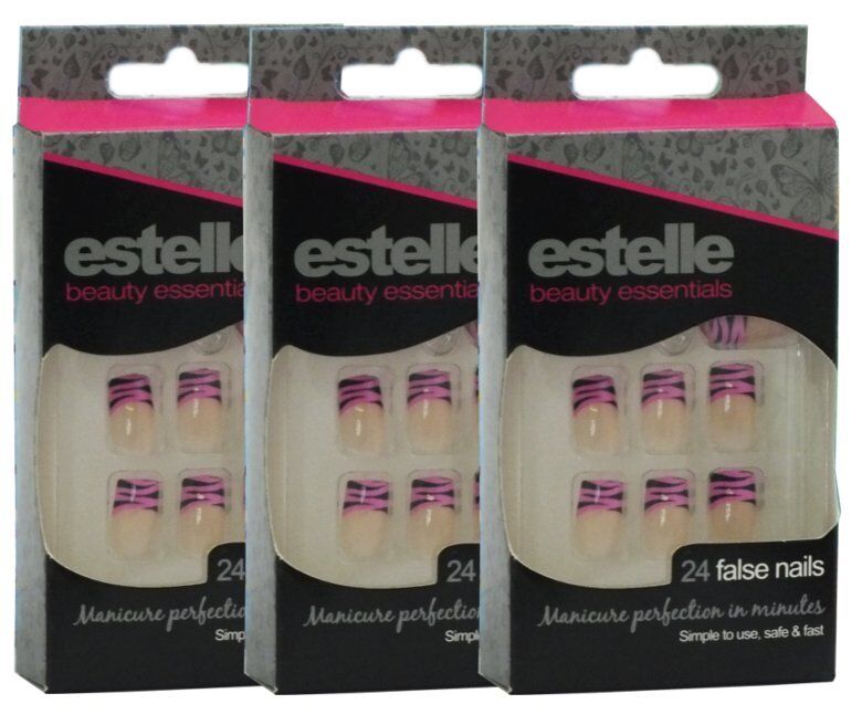 Estelle 24 False Nails Manicure Perfection in Minutes (3 Colours to Choose)