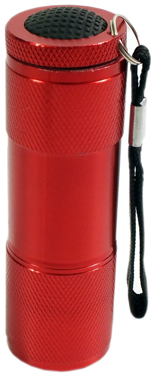 Top England 9 LED Metal Pocket Torch (4 Colours to Choose)