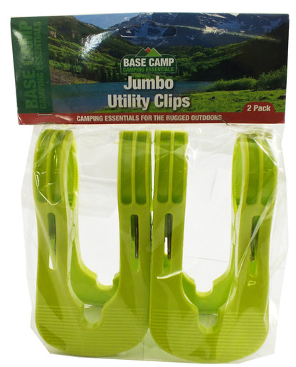 Base Camp Jumbo Utility Clips 2 in 1 Pack