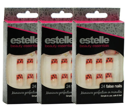 Estelle 24 False Nails Manicure Perfection in Minutes (3 Colours to Choose)