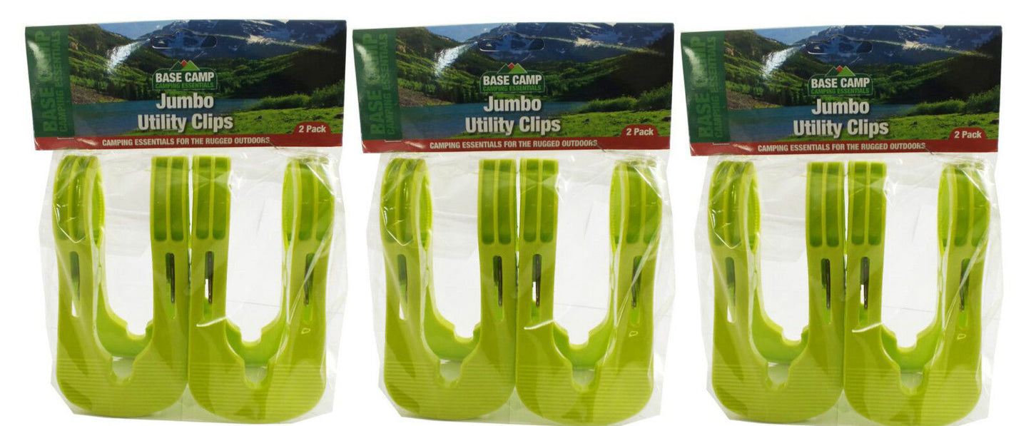 Base Camp Jumbo Utility Clips 2 in 1 Pack