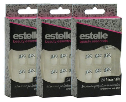 Estelle 24 False Nails Manicure Perfection in Minutes (3 Colours to Choose)