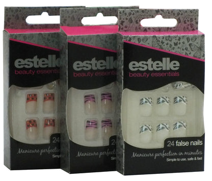 Estelle 24 False Nails Manicure Perfection in Minutes (3 Colours to Choose)