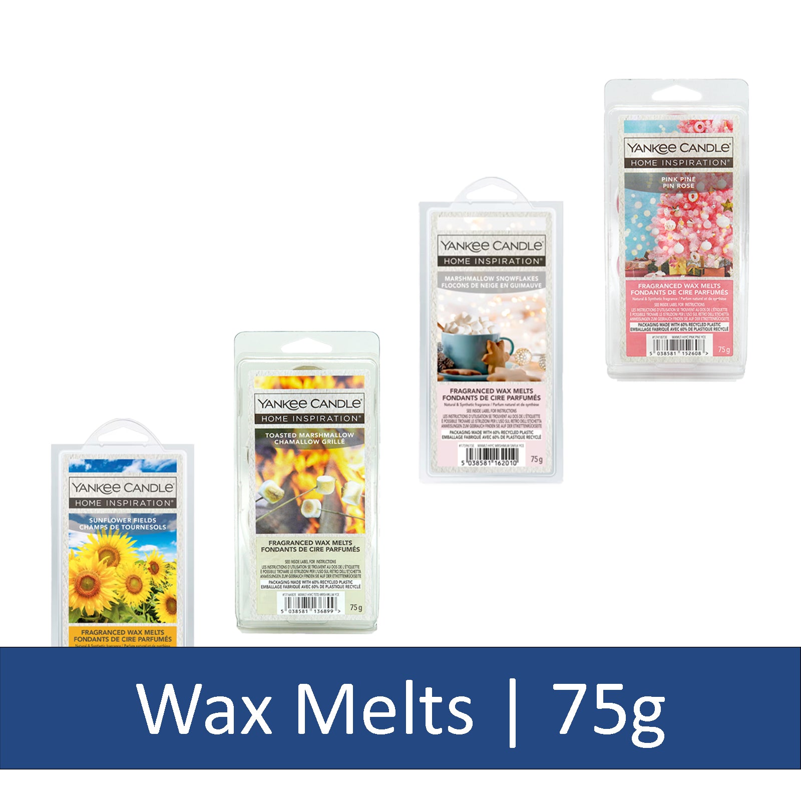Yankee Candle Wax Melts 75g, Assorted Fragrances, Home Fragrance Wax Melts