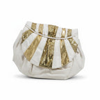 "Bjeanette" Ivory & Gold Womens Designer Handbag - Ladies Shoulder Handbag