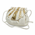 "Bjeanette" Ivory & Gold Womens Designer Handbag - Ladies Shoulder Handbag