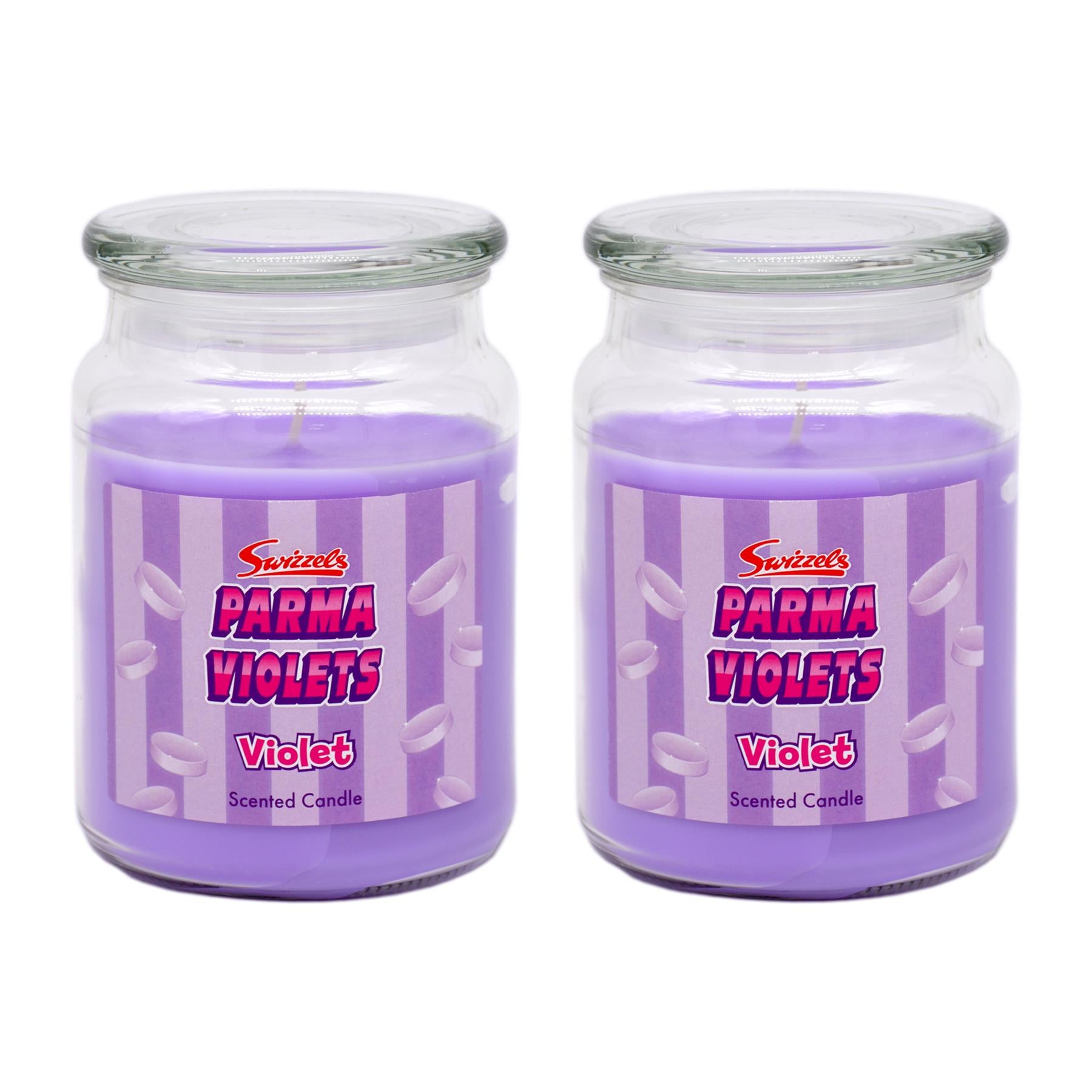 2x SWIZZELS LARGE SCENTED GLASS JAR CANDLE 18oz