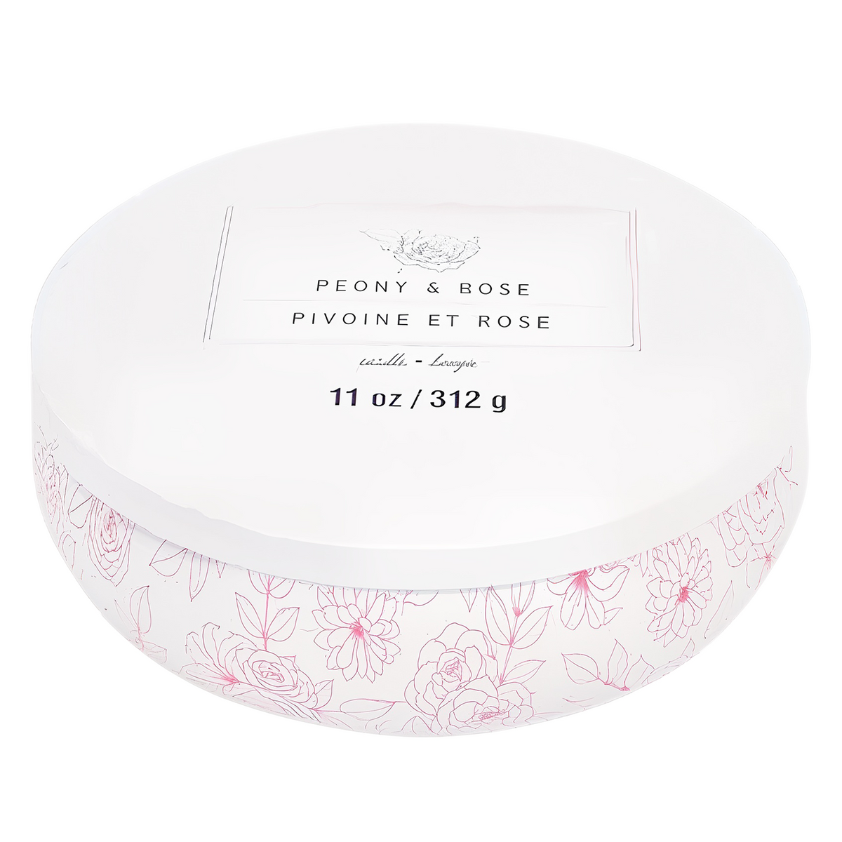 Ashland Candle Tin 11oz/312g - Peony & Rose