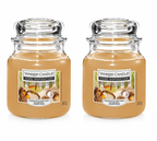 Yankee Candle Large Jar Candles Pack of 2, 340g Each, Long Lasting Fragrance Home Scented Candles