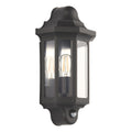 LAP Half Wall Lantern Light - PIR Black