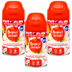 3x Perfect Scents Air Freshener Automatic Spray Refills 250ml