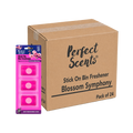 24x Perfect Scents Stick On Bin Freshener - Blossom Symphony - 3x5g (15g) per pack - 72x5g (360g) Total