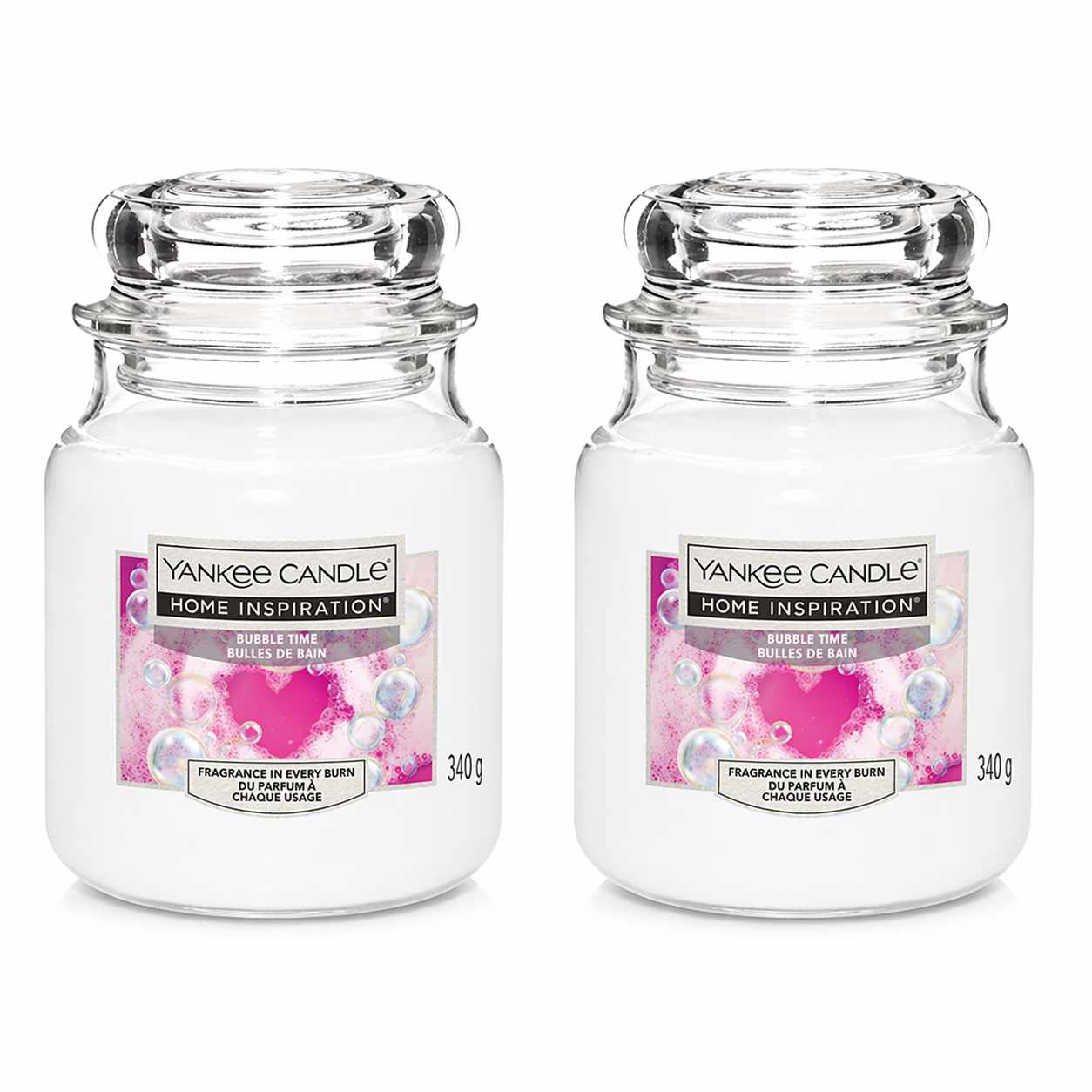 Yankee Candle Large Jar Candles Pack of 2, 340g Each, Long Lasting Fragrance Home Scented Candles