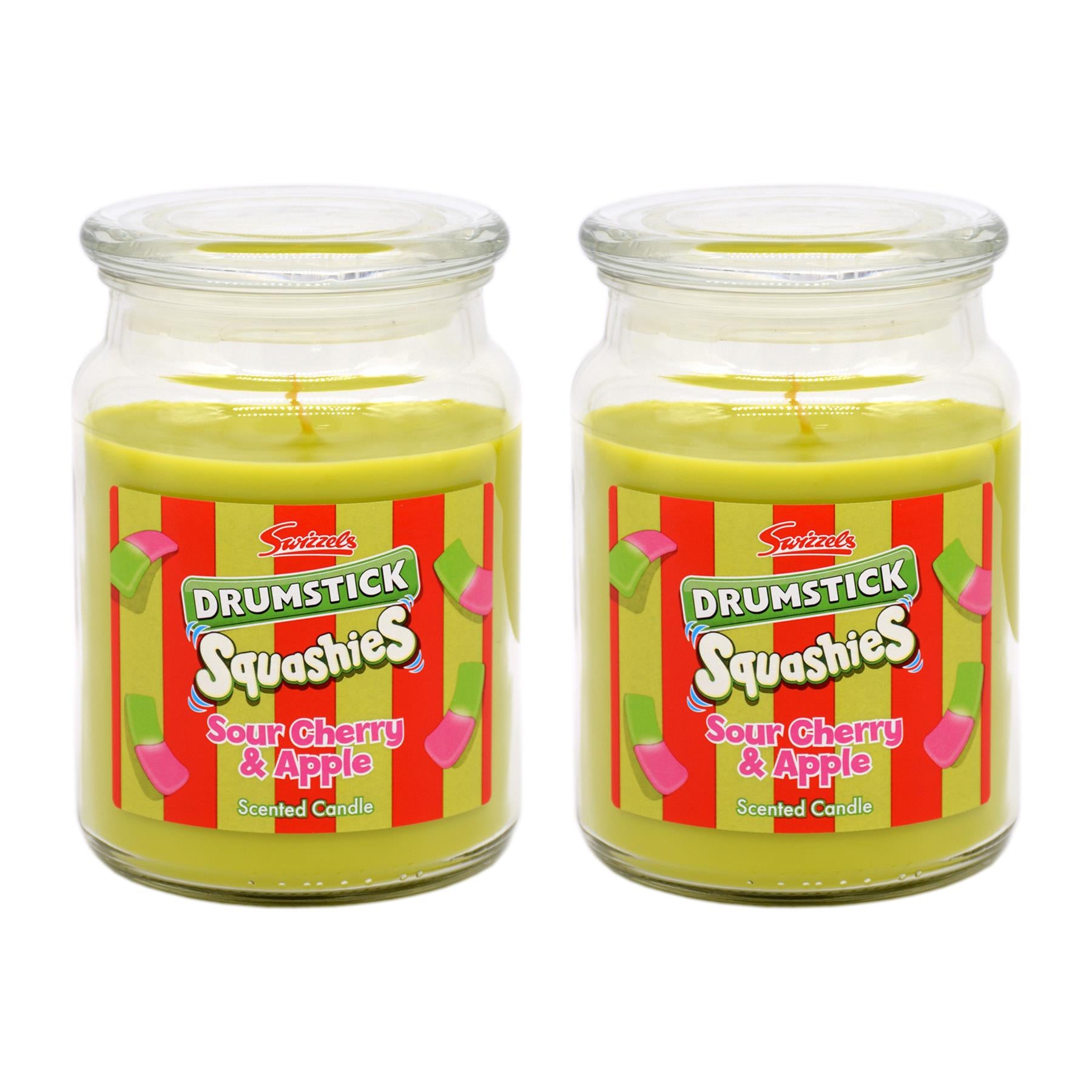 2x SWIZZELS LARGE SCENTED GLASS JAR CANDLE 18oz