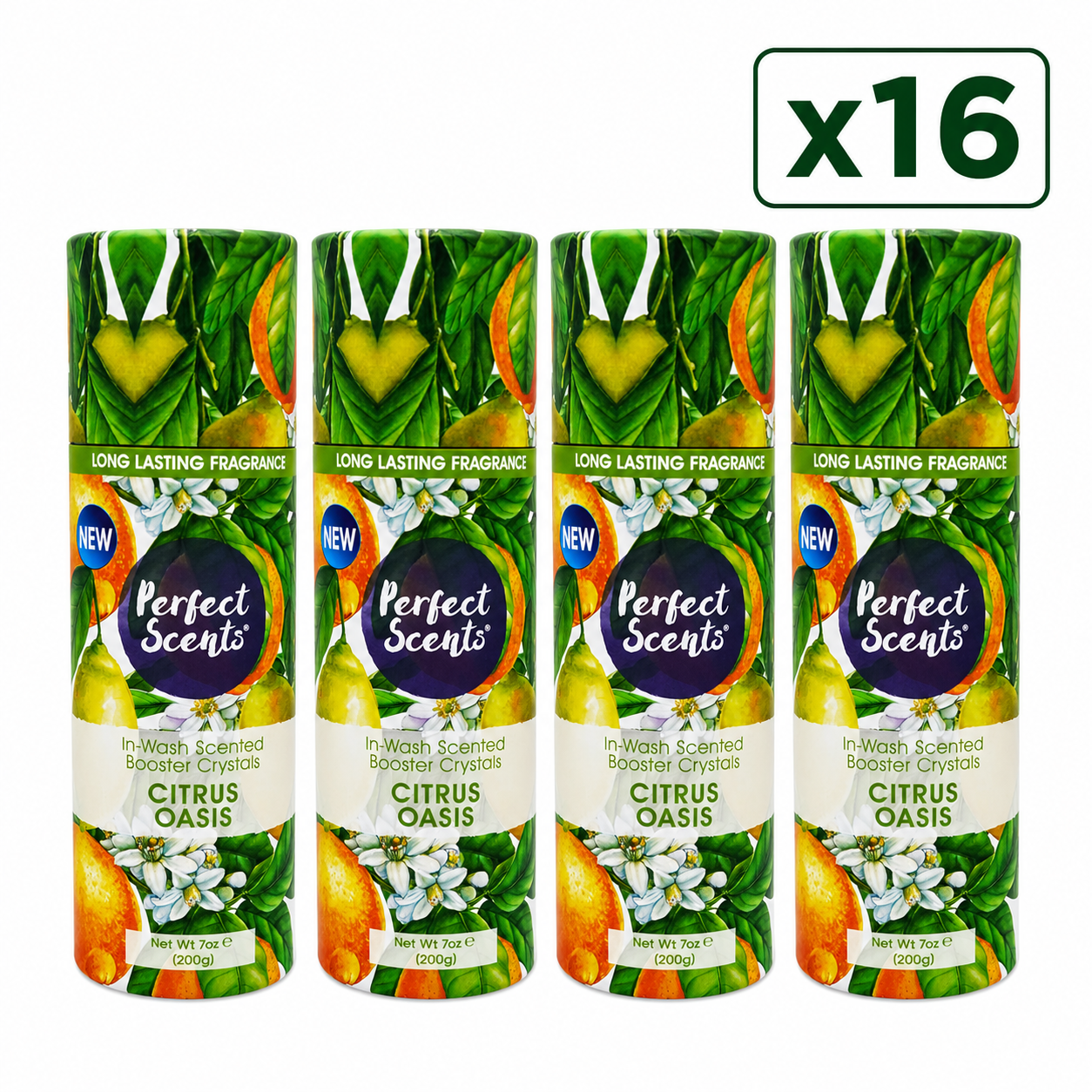 Perfect Scents In-Wash Scent Booster 200g Pack of 16, Laundry Fragrance Beads, Long Lasting Freshness, 3.2kg Total