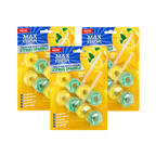 3x Max Flush Toilet Rim Block Cleaner - 2x50g Per Pack - 6x50g (300g) Total