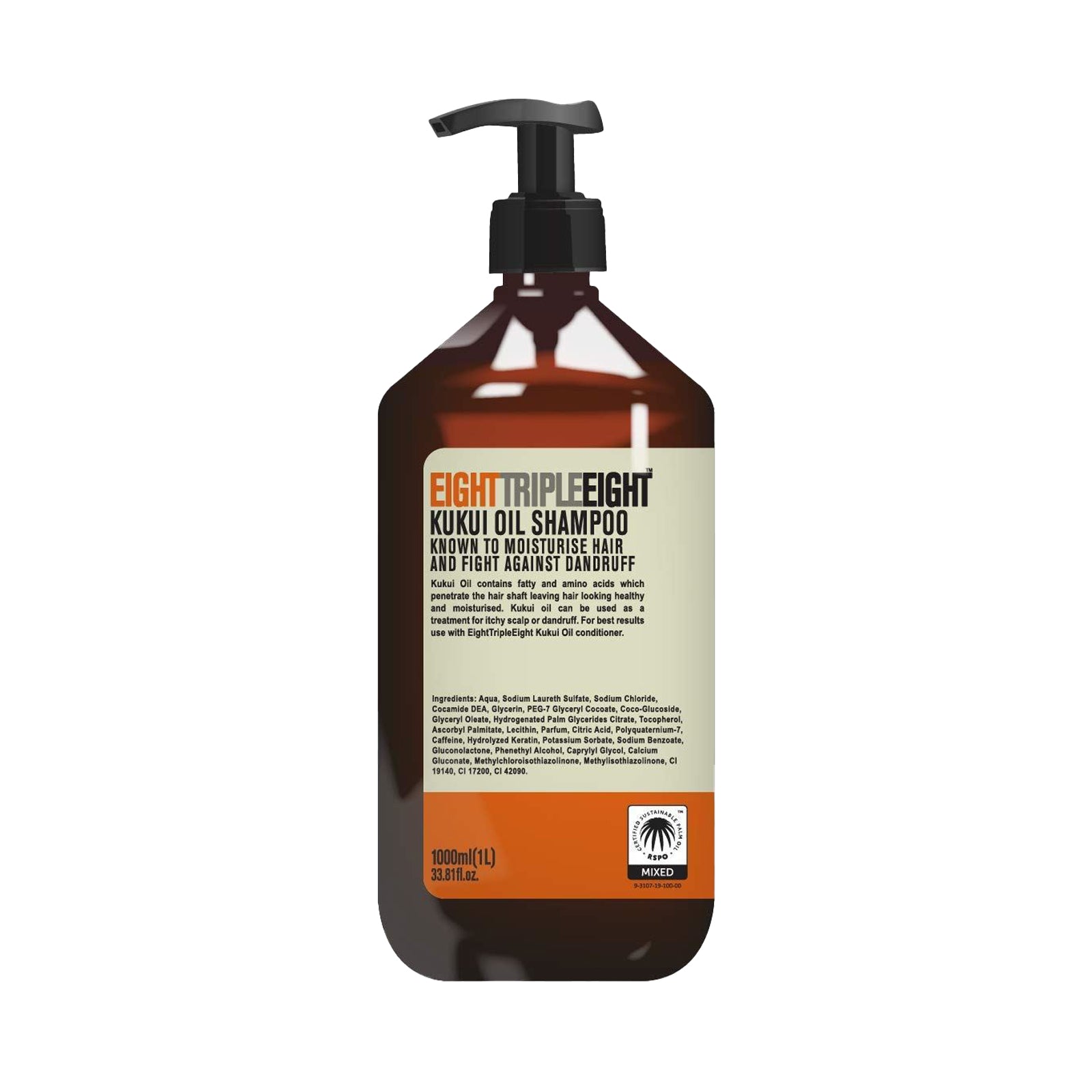Eight Triple Eight Kukui Oil Shampoo 1L
